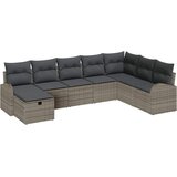  Sjedeća garnitura za vrt 8 kom. Siva poliratan 289 x 179 x 85 cm | Shoptok.si