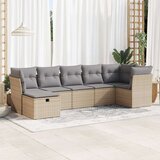 vidaXL 7-dijelni set vrtnih sofa od poliratana s jastucima bež | shoptok.hr