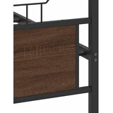  Okvir kreveta bez madraca smeđi hrast 150x200 cm izrađeno drvo | shoptok.hr