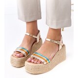  Multicolored Platform Espadrille Sandals Solora | shoptok.hr