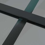  Unutarnja vrata 76 x 201 5 cm crna od ESG stakla i aluminija | shoptok.hr