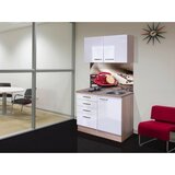 Flex-Well Majhna Kuhinja Z Aparati Valero, Bela, Barva Hrasta | Shoptok.si