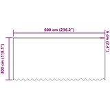  Čipkasta zavjesa sa zavjesama Bijelo 300 x 600 cm Poliester | shoptok.hr