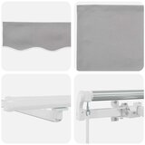  Skrovita tenda Svijetlo siva 450 × 300 cm Tkanina i čelik | shoptok.hr