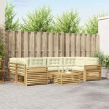  Set vanjskih sofa 7 kom. Bijela i krem | Shoptok.si