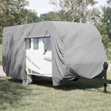 vidaXL Prevleka za prikolico siva 610x250x220 cm netkana tkanina Cene