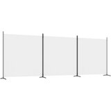 Sobna pregrada s 3 panela bijela 525 x 180 cm od tkanine | Eponuda.com