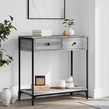vidaXL Konzolni stol siva boja hrasta 75x34,5x75 cm konstruirano drvo Cijene
