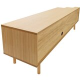 Woodman TV omarica v hrastovem dekorju v naravni barvi 189x50x44 cm Shift – | Shoptok.si