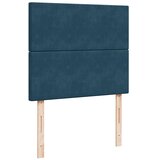  s oprugama i madracem plavi 120 x 200 cm baršun | shoptok.hr