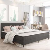 vidaXL Box spring okvir za krevet od tkanine sivi 200 x 200 cm | shoptok.hr
