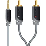 avdio kabel stereo SXA3401 3,5mm - 2xRCA 1m