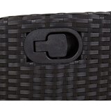  7-dijelni vrtni blagovaonski set s jastucima crni od poliratana | shoptok.hr