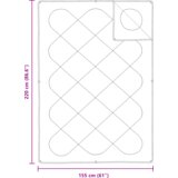  Poplun s jastukom 2 pcs Bijela 155 x 220 cm Mikrofibra | shoptok.hr