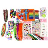 Little Artist's Creative Set Stickers Pompoms Feathers Glitter | shoptok.hr