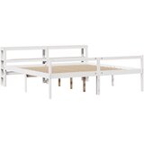  Krevet za starije s uzglavljem bijeli 200x200 cm borovina | shoptok.hr