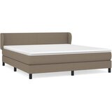 vidaXL Box spring postelja z vzmetnico taupe 180x200 cm blago, (20791260) | Shoptok.si