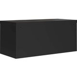 Ormarić za spise crni 90 x 40 x 180 cm čelični | shoptok.hr