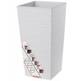 KADAX vrtni lonec + vložek 24 x 47 cm visok velik bel terasni cvetlični lonček, (5000350841) | Shoptok.si