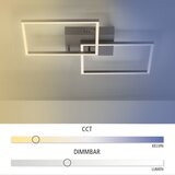 LEUCHTEN DIREKT 14141-18 - LED prigušiva svetiljka IVEN 2xLED/14W/230V + daljinski upravljač | Eponuda.com