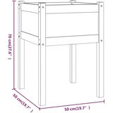 vidaXL vrtne sadilice 2 kom 50 x 50 x 70 cm od masivne borovine | shoptok.hr