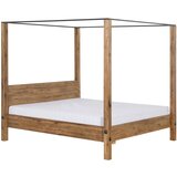 Livetastic postelja z baldahinom 180 cm x 200 cm , les barve močvirskega hrasta | Shoptok.si