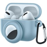 Venisymlis Držalo AirTag za ohišje AirPods Pro, silikonski ovitek z režo za obesek za ključe, (22101918) Cene
