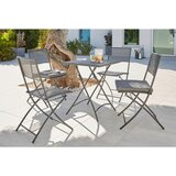 Ambia Garden ZLOŽLJIV VRTNI STOL jeklo antracit | Shoptok.si