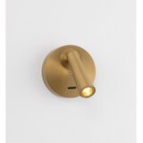 Nova Luce Aluminijasto LED točkovno svetilo z upogljivo konstrukcijo v mat zlati barvi 7x10 cm Tico – | Shoptok.si