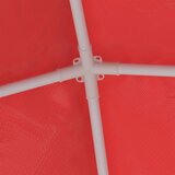 Šator za zabave 250 x 250 x 240 cm Crvena PE i čelik | shoptok.hr