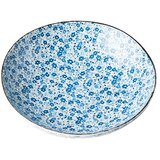 MIJ Modro-bel keramičen globoki krožnik Daisy, ø 21 cm Cene