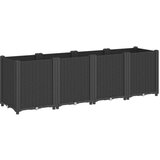 Maison Chic Vrtno cvetlično korito - Cvetlični Lonec črno 160x40x53 cm PP, (21790163) Cene