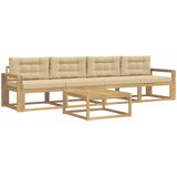  Set vanjskih sofa 4 kom. Bijela i bež | shoptok.hr