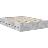  Krevetna konstrukcija s ladicama Betonski sivi 135 x 190 cm | shoptok.hr