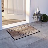 wash+dry PREDPRAŽNIK Welcome Home 50/75 cm potiskano barve bezga, bež | Shoptok.si