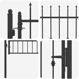  Ogradna vrata HORST 100 x 125 cm Metal Crna Može se zaključati | shoptok.hr