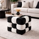 Atelier Del Sofa Patchwork - Crno-Beli Pouf Cene