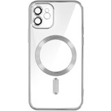 AVIZAR MagSafe ovitek za iPhone 12 Silikonska zašcita kamere Outline Chrome srebrna, (20575238) | Shoptok.si