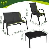 Gardlov Garnitura balkonskog namještaja - crna | shoptok.hr