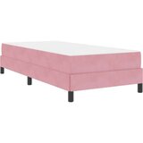 Box spring krevet s madracem Ružičasta 90 x 210 cm tkanina | shoptok.hr
