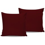  De Maroon Maroon Satin Pillowcase Set (2 Pieces) (FR) | ePonuda.com