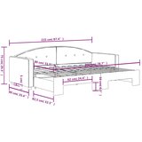  Dnevni krevet na razvlačenje tamnozeleni 80 x 200 cm baršunasti | shoptok.hr