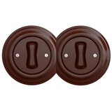  Reblig - Dvostruki retro jednopolni prekidač sa ramom br. 1, braon | Eponuda.com