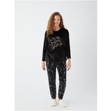 LC Waikiki Crew Neck Embroidered Long Sleeve Plush Women's Pajama Set | Eponuda.ba