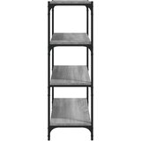 Ormarić za knjige boja hrasta 60x33x100 cm od drva i čelika | shoptok.hr