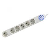 Home Produžni kabl, 6 utičnice, 3 x 1,5mm², 5met, bijeli - NV 06TK-5/WH/1,5 Cijene