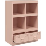  Visoka komoda ružičasta 67 x 39 x 95 cm čelična | Eponuda.ba