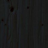  Kreveta s uzglavljem crni 2FT6 jednokrevetni masivno drvo | shoptok.hr