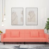  The Living Store Kavč dvosed z ležiščem in dvema blazinama roza žamet - Raztegljiv Kavč, (21494297) | Shoptok.si