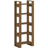 Maison Chic Knjižna omara - Knjižni regal medeno rjava 60x35x160 cm trden les, (21725073) Cene